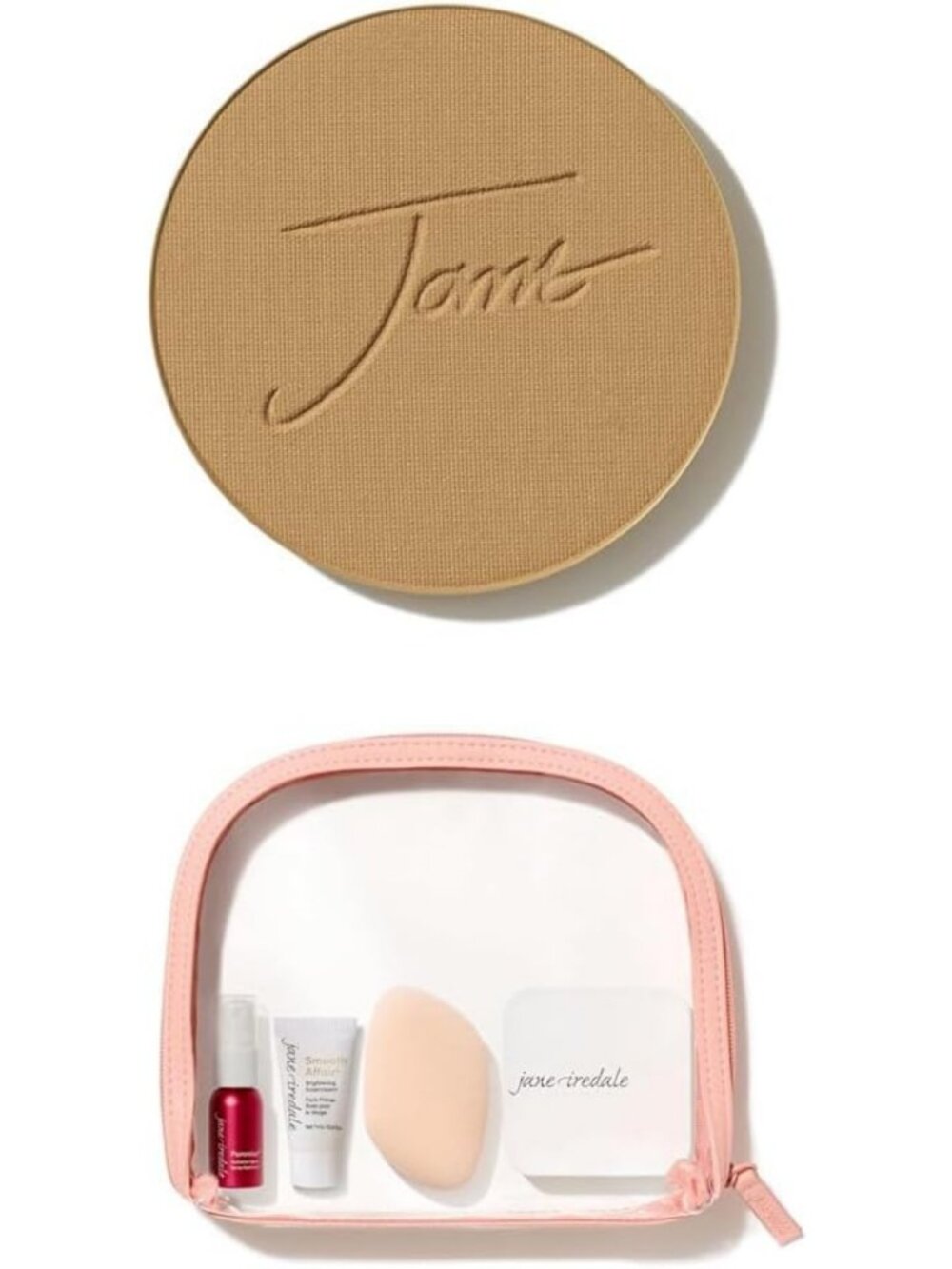 Mineral Foundation Refill & Compact Set | Semi-Matte Pressed Powder SPF | Vegan